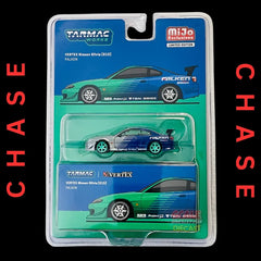 [CHASE] Tarmac Works - 1:64 - VERTEX Nissan Silvia S15 Falken Livery - Blue - MiJo Exclusives (Global64)