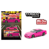 Tarmac Works - 1:64 - VERTEX Nissan Silvia (S15) - Pink Metallic - MiJo Exclusives