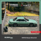 Tarmac Works - 1:64 - VERTEX Nissan Silvia S13 - Green - MiJo Exclusives (Global64)