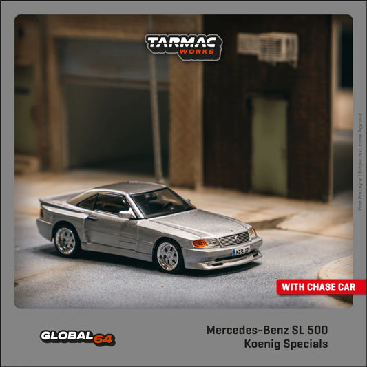*PRE-ORDER* Tarmac Works - 1:64 - Mercedes-Benz SL 500 Koenig Specials - Silver - MiJo Exclusives (Global64)
