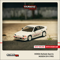 (PRE-ORDER) Tarmac Works - 1:64 - Honda Ballade Sports MUGEN CR-X PRO - White - MiJo Exclusives Limited Edition (Global64)