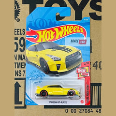 Hot Wheels - '17 Nissan GT-R (R35) (Yellow) - Mainline (Then And Now) 79/250