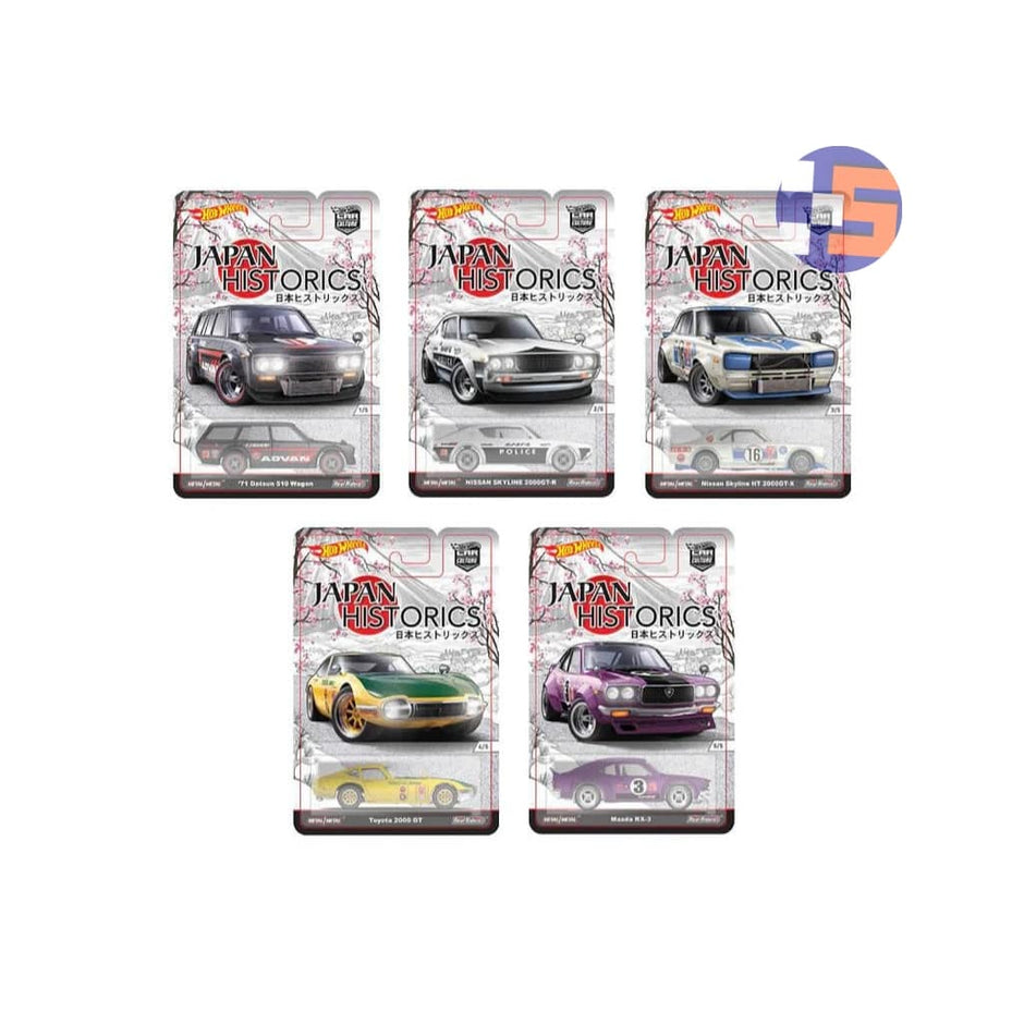 Hot selling wheels japan historics 1 set