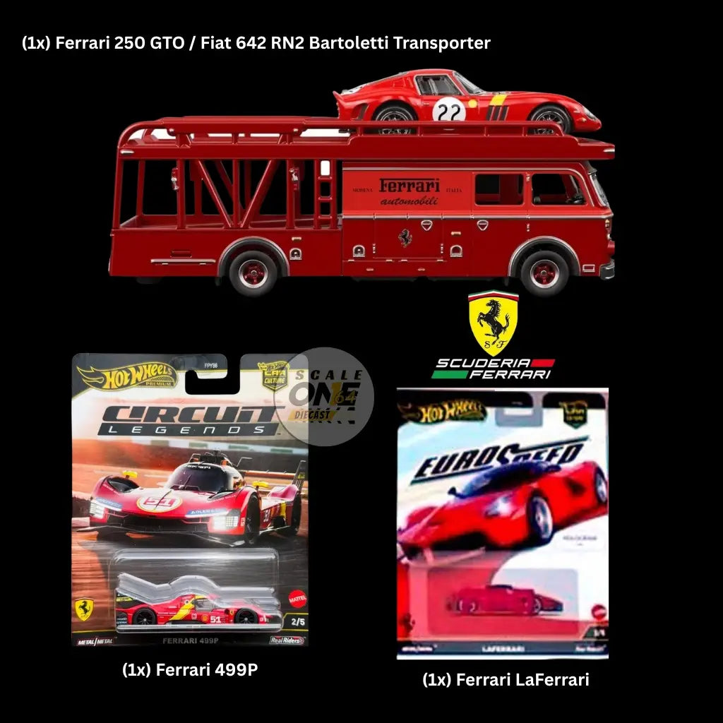 (PRE-ORDER) Hot Wheels - 1:64 - Ferrari Tifosi Bundle - 2025 Car Culture